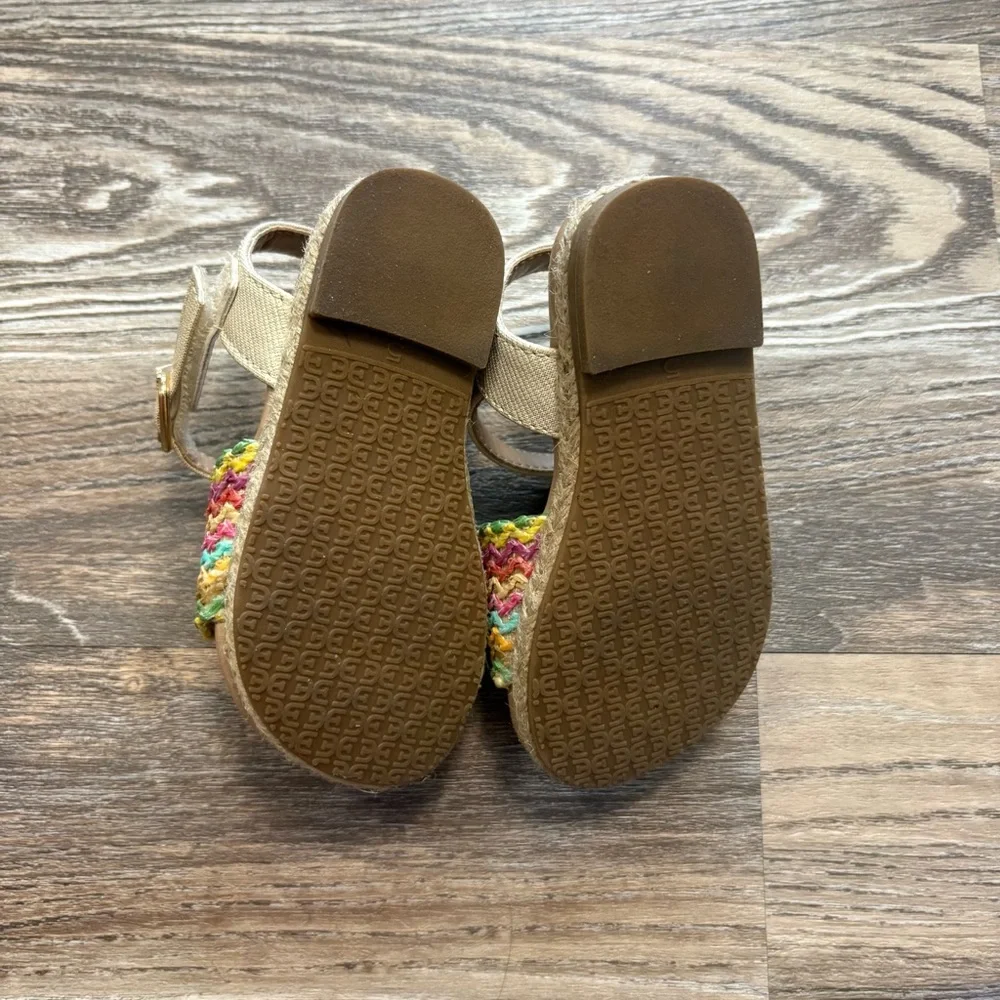 Sam Edelman Kara Multi Colored Band Sandal Girls 5